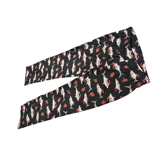 Cat & Jack Other - Cat & Jack Pajama Pants Kids XXL 16/18 Black New Christmas Shark Gingerbread